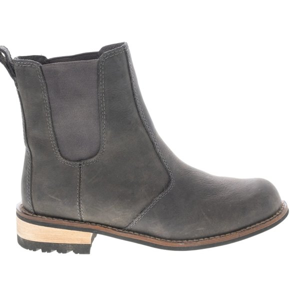 Kodiak Alma Chelsea Gray Leather Waterproof Boots Size 8 - Picture 1 of 12